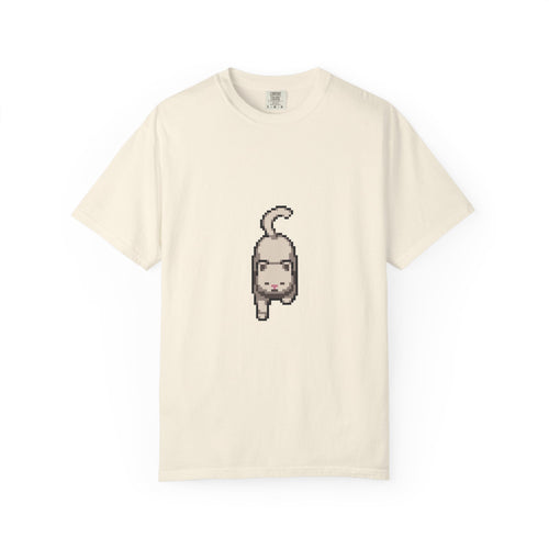 Pixel Cat Sprite Tee – Cozy Forward Down Familiar Edition