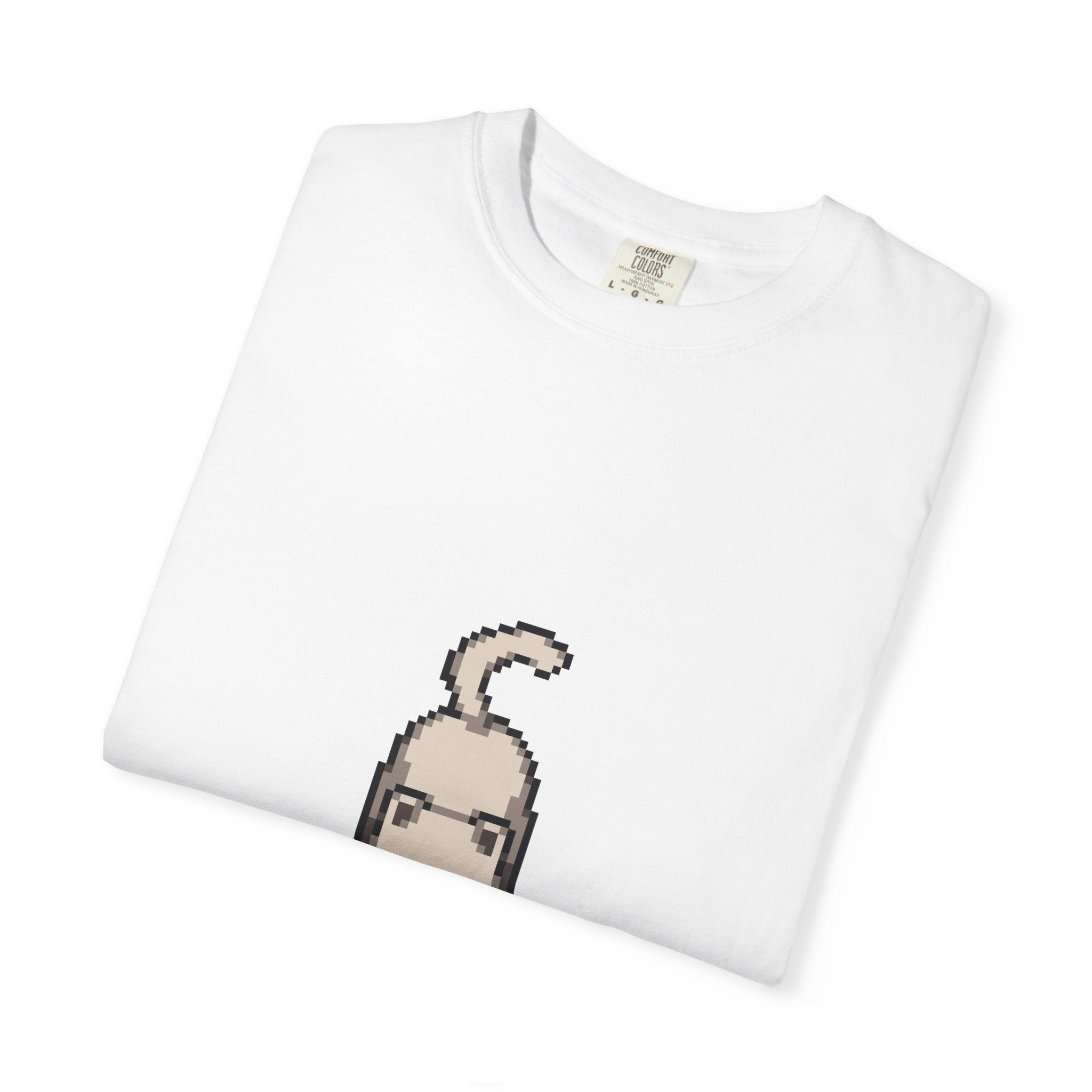 Pixel Cat Sprite Tee – Cozy Forward Down Familiar Edition